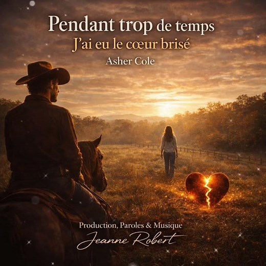 Pendant trop de temps, j’ai eu le cœur brisé #ashercole #chansonromantique #countryfrancophone