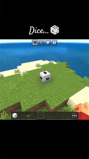 I made a WORKING Dice in Minecraft! 🎲✨ #shorts