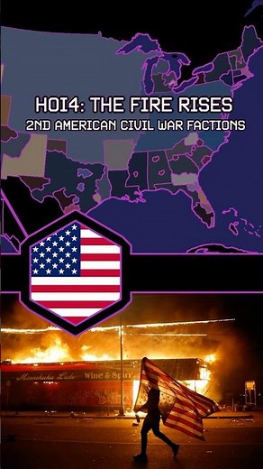 TFR 2nd American Civil War Factions #hoi4 #tfr #thefirerises