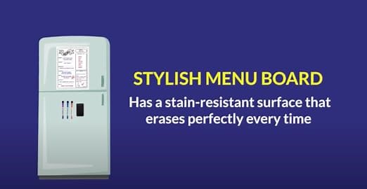 Meal planning made easier and fun with this Menu Board!