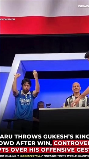 HIKARU throw Gukesh king after Win #shortsfeed