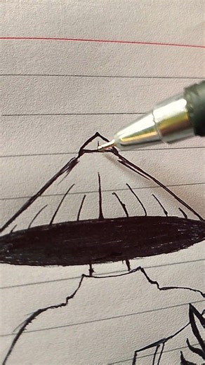 one pen samurai sketch#shorts