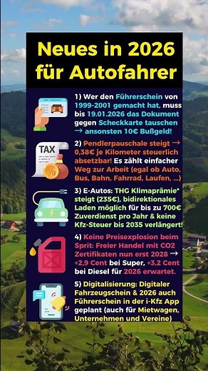 Neuerungen für Autofahrer 2026!