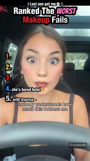 Ranked The worst Makeup Fails #shortsviral