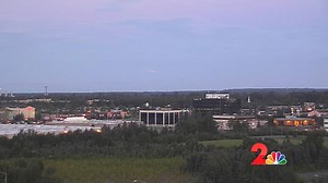 Short clip of the full moon setting in Anchorage this morning. Taken from the Channel 2 weather camera. | Alaska's News Source