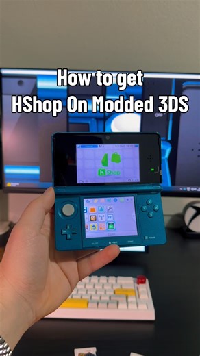How to get HShop on your modded 3DS #3ds #modded #fyp #nostalgia #handheld #howto