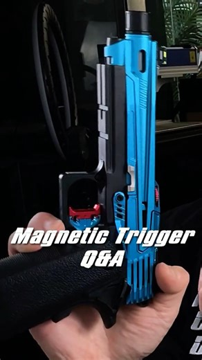 The magnetic trigger doesn't just snap on — it locks. Thick or thin face, swap in seconds. #airsoft