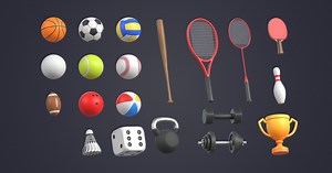 Sports Equipment Pack | 3D Props | Unity Asset Store