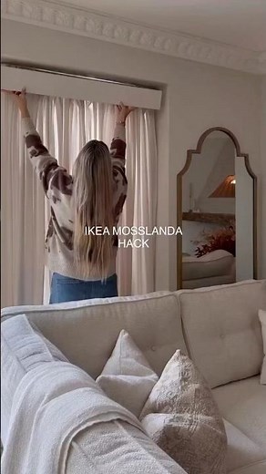 The curtain hack you didn’t know you needed! 😮 Turn IKEA ledges into sleek pelmets & hide the mess!