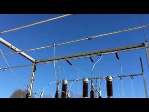Die Sammelschiene verteilt den Strom im Umspannwerk