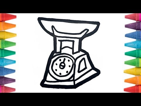 How To Draw And Coloring Scales Easy Step By Step