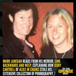 MARK LANEGAN reads an excerpt from his memoir, Sing Backwards and Weep, explaining how JERRY CANTRELL of ALICE IN CHAINS stole his extensive collection of adult magazines..!! | The YEAR Grunge BROKE