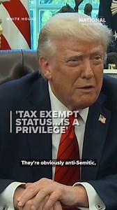 205K views · 1.2K reactions | President Donald Trump said Harvard could lose its tax-exempt status for not protecting against antisemitism. READ MORE: https://bit.ly/42NkMJM #trump #harvard #taxes #irs #news #politics | The National Desk - TND | Facebook