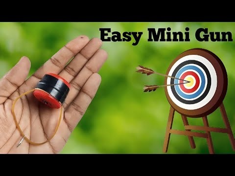 Easy Mini Gun DIY | Bottle Mini Toy Gun Making at Home | Simple Craft Idea