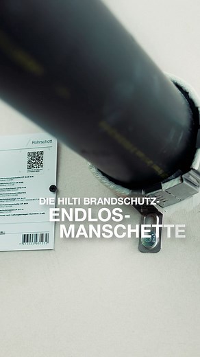 Hilti Deutschland on Instagram: "Eine Runde Sache !👍 Die Hilti Endlosmanschette CFS-C EL zur Herstellung von Brand- und Rauchschutzabschlüssen um Rohre. 🔥🚒"