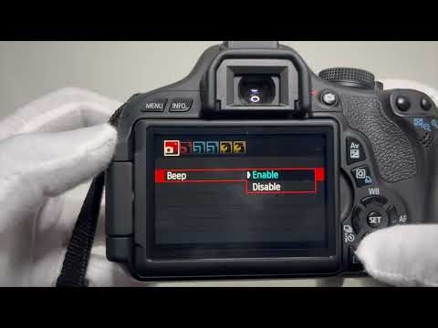 How to enable or disable Beep on Canon T3i