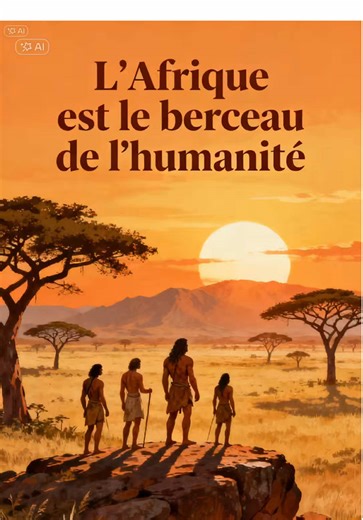 Il y a plusieurs millions d’années, en Afrique, vivent des hominines comme les australopithèques #histoireafricaine #culture #australopitheques #homosapiens #humanite