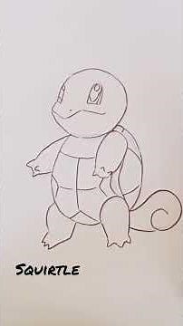 How to draw|Squirtle Pokemon #animedrawing