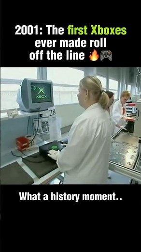 First Xboxes ever being rolled out for launch (2001) #xbox