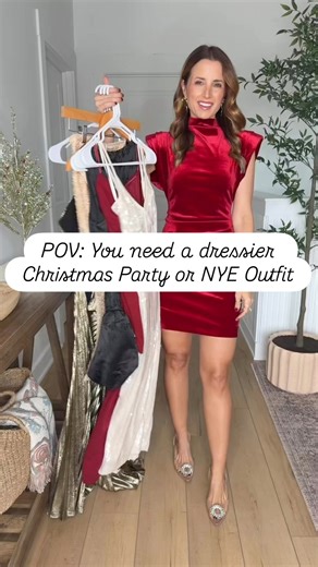 754K views · 3.6K reactions | Comment DRESS below to shop these gorgeous Christmas party and NYE outfits! Send this to a bestie who needs some inspo  Sequins + velvet + beaded matching set and more  I’m packing the sparkly midi for my trip to NYC朗 Direct URL: https://liketk.it/5trSh #christmasparty #christmasoutfit #sequindress #velvetdress #holidayparty #weddingguestoutfit #weddingguestdress | Lisa Robbins | Facebook