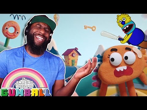 FIRST TIME WATCHING | Don't Hug Me I'm Scared & The Amazing World of Gumball Crossover | Reaction