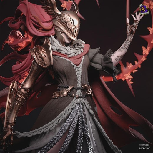 Malenia Blade of Miquella Elden Ring Figure | Hand Painted Resin Statue (fan Art) - Etsy