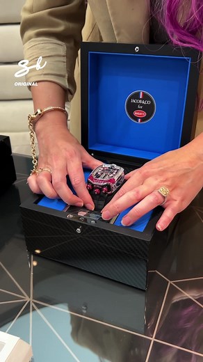 3.4M views · 91K reactions | Unboxing A $1 Million Bugatti Watch! 螺 #bugatti #watches #chiron | Supercar Blondie | Facebook