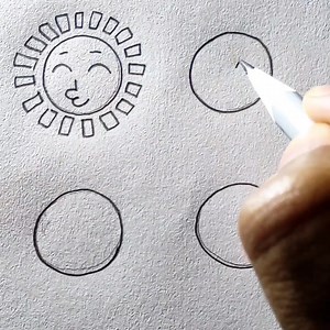 137K views · 590 reactions | Easy sun drawing tutorial  Song name: Title: Endless Artist: Giulio Cercato Link: https://business.facebook.com/sound/collection/?sound_collection_tab=sound_tracks&asset_id=119942224513614&reference=artist_attr | All About Art | Facebook