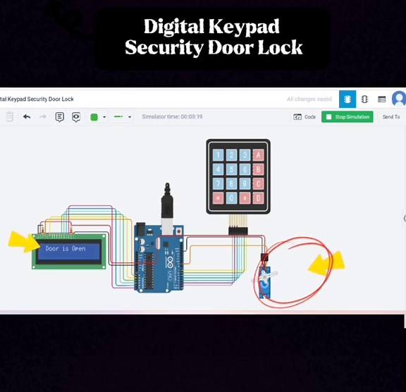 Digital Keypad Security Door Lock #arduino #arduinoproject #arduinoprojects #arduinotutorial #arduinouno #tech #technology #tutorial