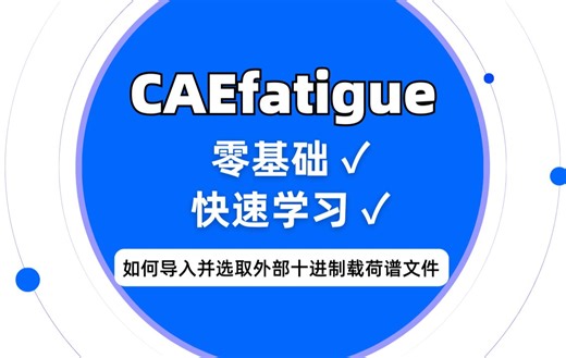 CAEfatigue零基础入门经验分享—如何导入并选取外部十进制载荷谱文件