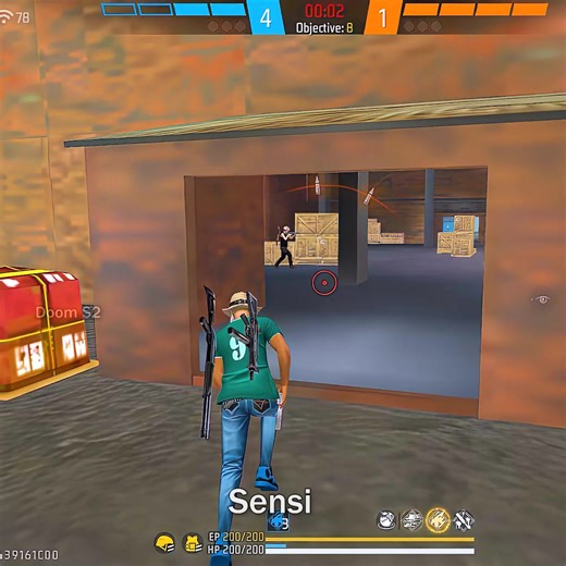 حساسية لعبة فري فاير وتكبير الشاشة