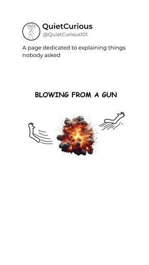 Blowing From A Gun Explained #blowingfromagun #expla #Shorts