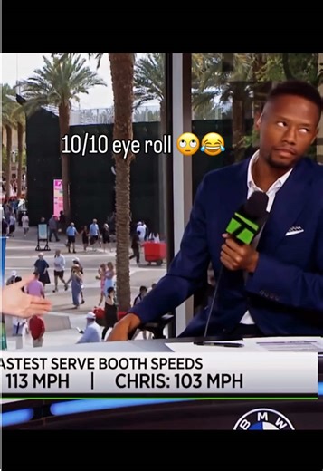 anyone else catch this? 💀 Chris Eubanks just casually telling Coco Vandeweghe what everyone thinks of her commentary at the Tennis Channel desk #tennisparadise #fypシ #tennistok #sportstok