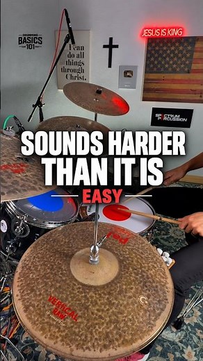 Easy Drum Beat That Sounds Hard...It's EASY #drums