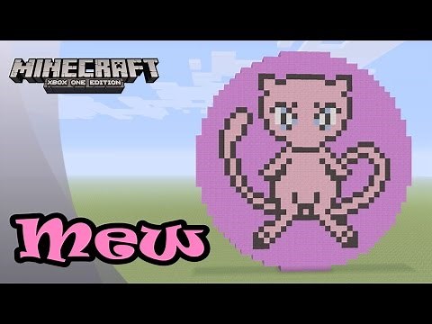 Minecraft: Pixel Art Tutorial and Showcase: Mew (Pokemon)