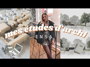 Mes études d'archi ✏️ / Étudiante en ENSA 💻