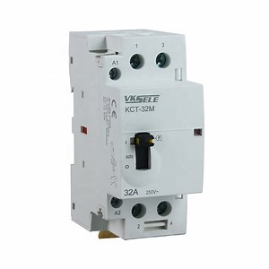 [Hot Item] DC 24-240V Kct-25m 25A 2p Household Magnetic Contactor DIN Rail Mounted Modular Contactor Zhejiang Origin