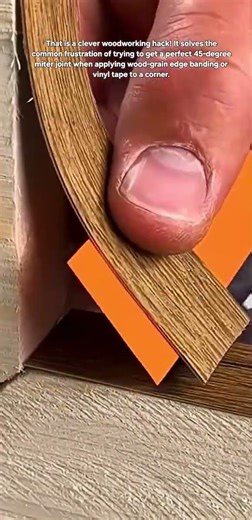 How to Get Perfect Mitered Corners with Edge Banding | Woodworking Hack