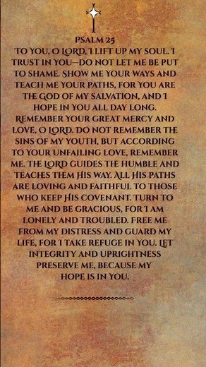 Psalm 25 — A Cry for Guidance, Mercy, and Protection | A Heart Lifted to the LORD