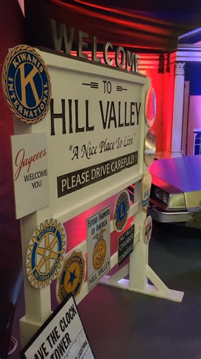 Lovely Back to the Future set up with replica Delorean Time Machine at The Riverside Museum in Glasgow, Scotland! | Delorean Rental