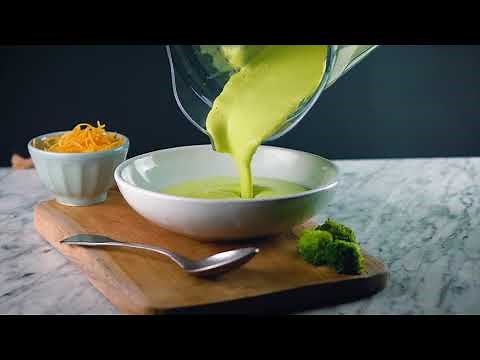 Broccoli Cheese Soup in a Vitamix