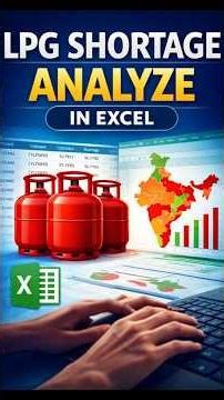 LPG Shortage in India | Excel Data Analysis #shorts