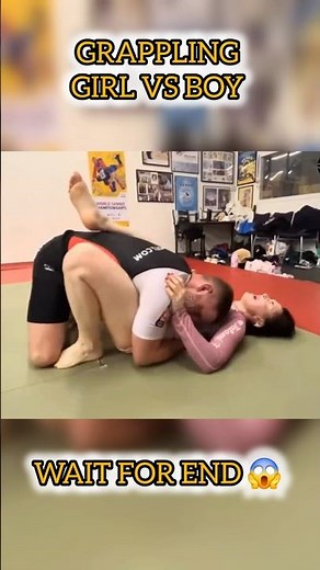 Epic Grappling Showdown: Girl vs Boy – Shocking Twist at the End! | BJJ Highlights #Shorts #viral