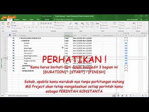 Tutorial MS Project 2016 untuk Pemula