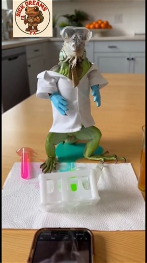 This Iguana Thinks it's a Scientist #science #funny #humor #meme #memes #fail #iguana #comedy
