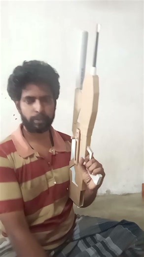 Terminator 2 futuristic gun cardboard model. #cardboard #cardboardcraft #cradboardmodel #futuregun