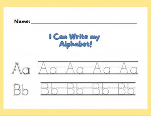 ABC Tracing Worksheets - Digital Download for Toddlers and Kindergarten - Etsy