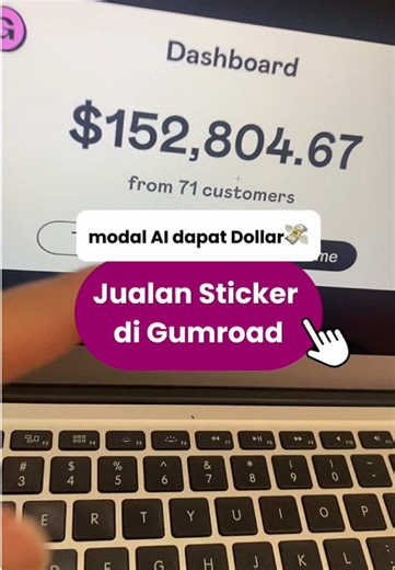 Cara Jualan Stiker Digital di Gumroad