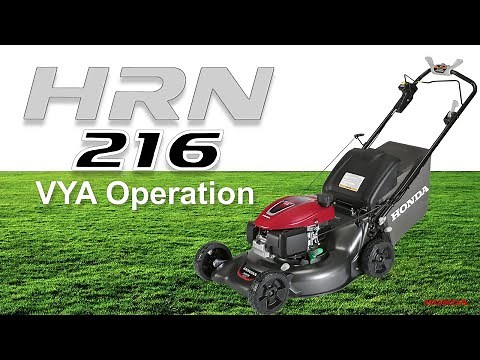 Honda HRN216 VYA Lawn Mower Operation