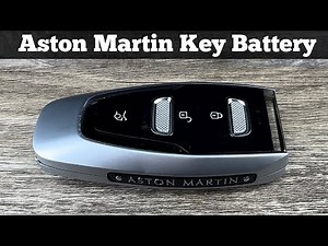 How To Replace Aston Martin Remote Key Fob Battery - DIY Change Replacement Remote Batteries